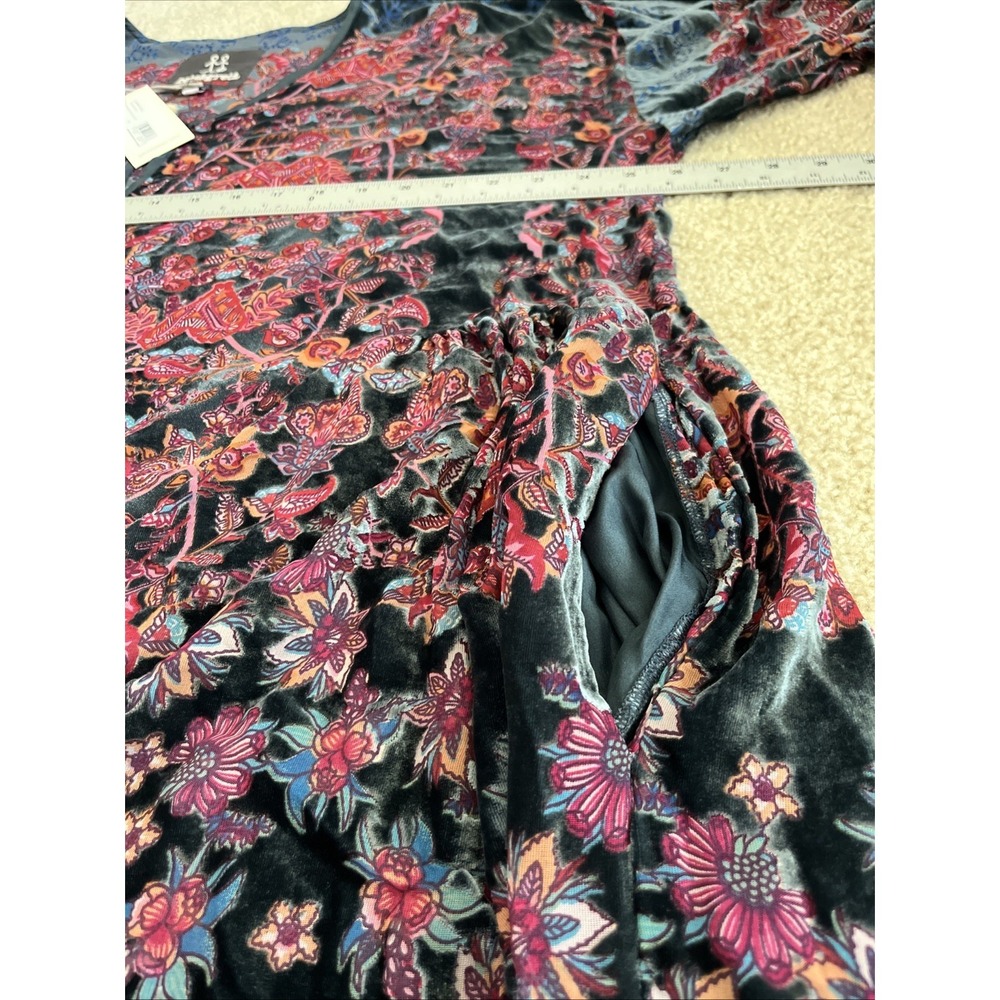 NWT Johnny Was Pete & Greta Betimo Velvet Burnout Tunic Dress XL w/ Slip - Picture 6 of 8